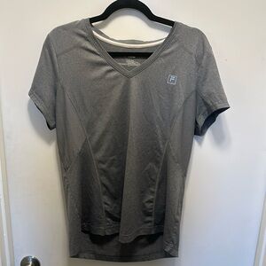 FILA Grey Athletic T-Shirt Size L